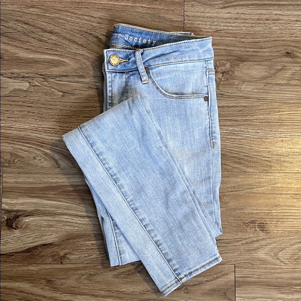 Articles Of Society Light Wash Skinny Jeans Size 24